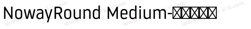 NowayRound Medium字体转换
